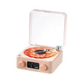 Vinyl Player Bluetooth Speaker with White Noise Retro Turntable Speaker Sleep Aid Speaker with RGB Light